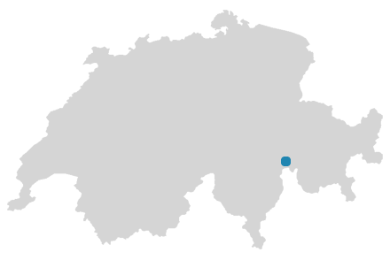 Schweizkarte: Wo ist Rheinwald?
