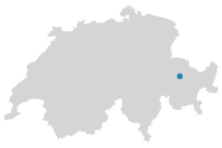 Schweizkarte: Wo ist Arosa?