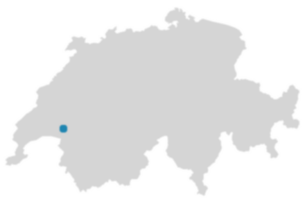 Schweizkarte: Wo ist Bossonnens?