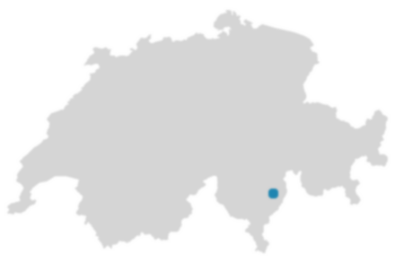 Schweizkarte: Wo ist Calanca?