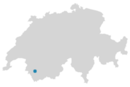 Schweizkarte: Wo ist Charrat?