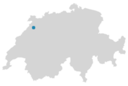 Schweizkarte: Wo ist Cortébert?