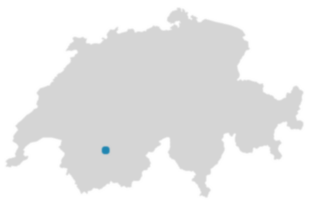 Schweizkarte: Wo ist Crans-Montana?