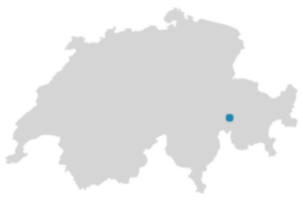 Schweizkarte: Wo ist Donat?