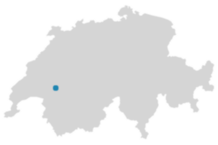 Schweizkarte: Wo ist Gruyères?