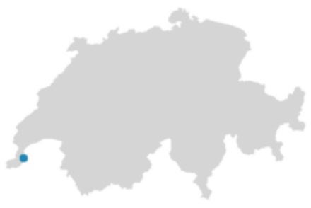 Schweizkarte: Wo ist Meinier?