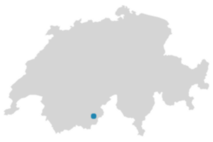 Schweizkarte: Wo ist Saas-Grund?