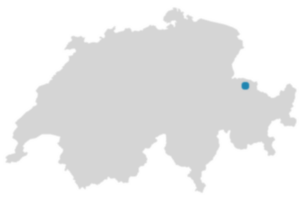 Schweizkarte: Wo ist Schiers?